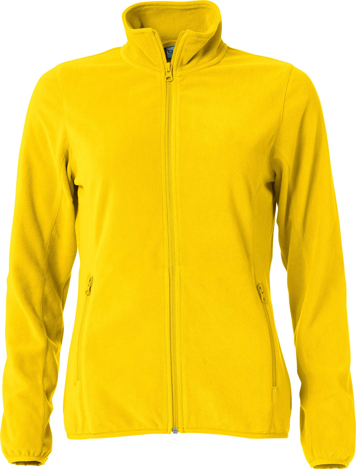 Clique Basic Micro Fleece Jacket Women Zitrone, Vorderansicht
