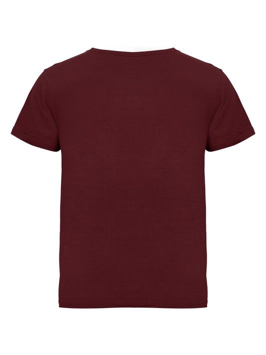 Clique Basic-T Loose Fit Bordeaux, Rückansicht