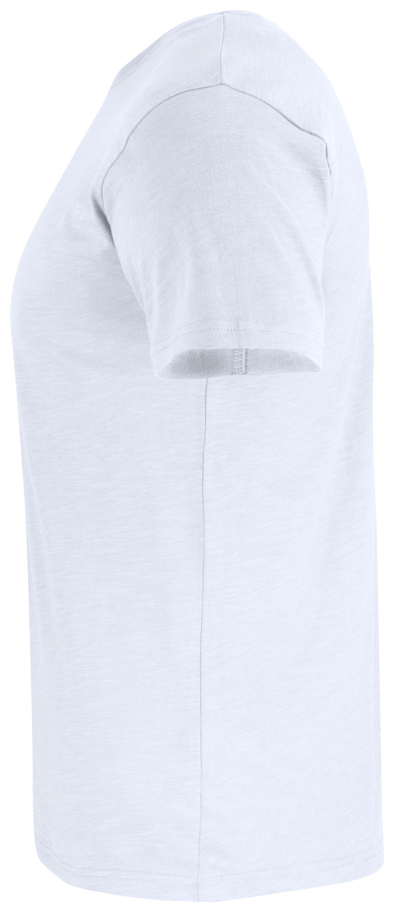 Clique Slub-T Weiss, Seitenansicht links