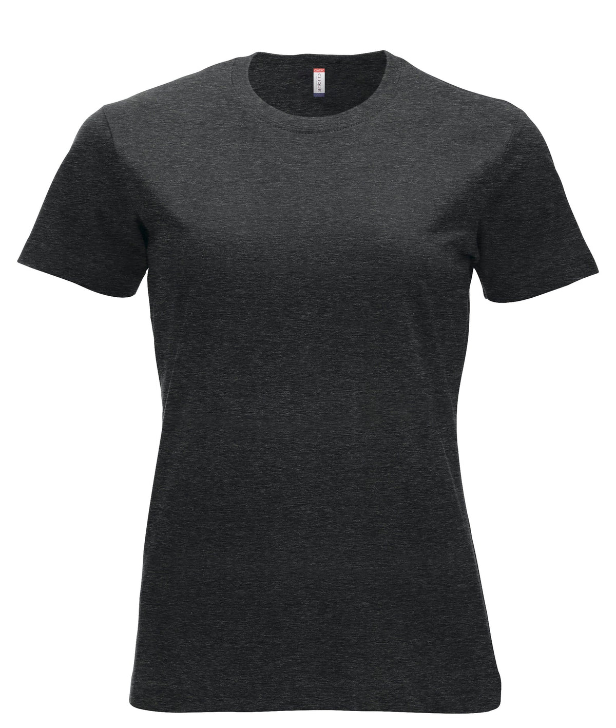 Clique New Classic-T Women Anthrazitmeliert, Vorderansicht