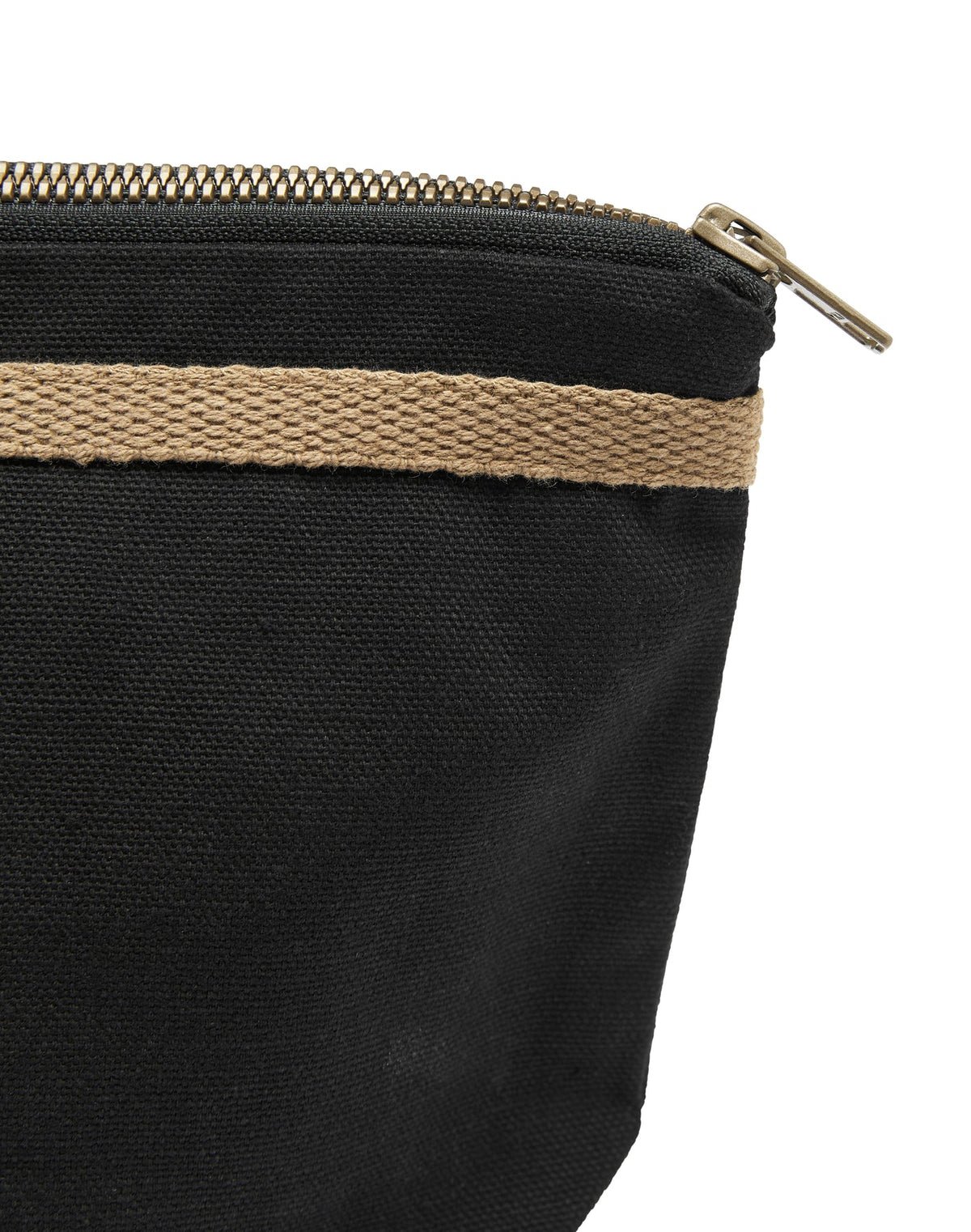 Cottover Canvas Toilet Case Schwarz, Detailansicht