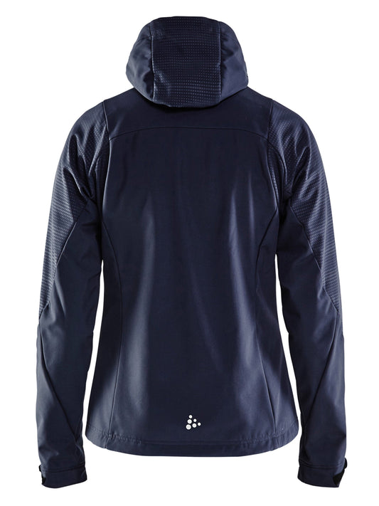 Craft Highland Jacket Damen in Orange/Grau, Rückansicht