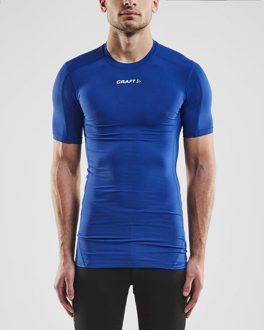 Craft Pro Control Compression Tee in Kobaltblau, Detailansicht