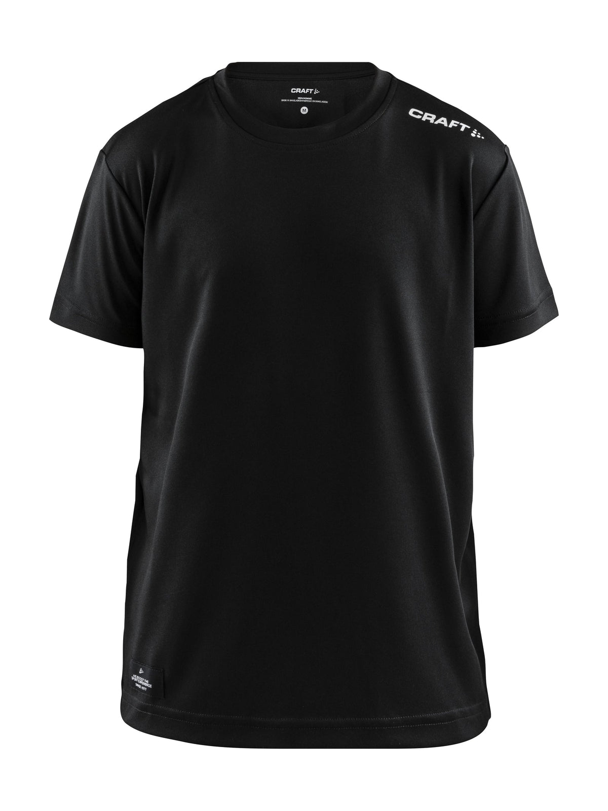 Craft Community Function SS Tee Junior in Schwarz, Vorderansicht