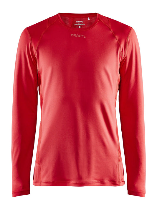 Craft ADV Essence LS Tee Herren in Rot, Vorderansicht