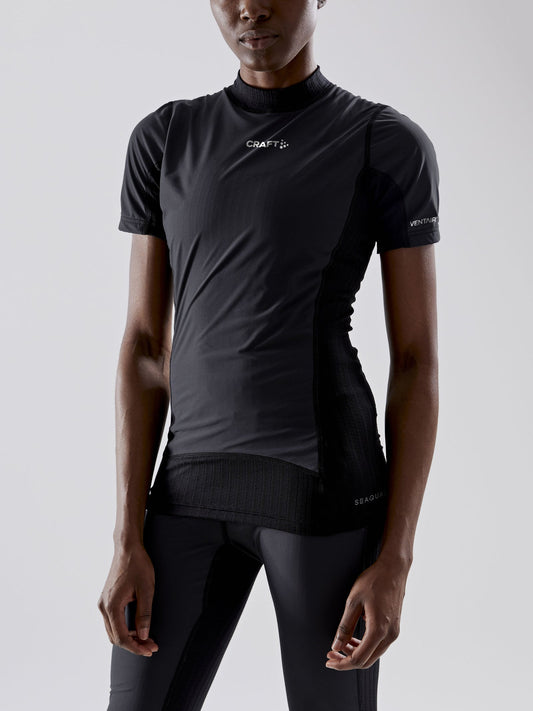 Craft Active Extreme X Wind SS Damen in Schwarz/Anthrazit, Detailansicht