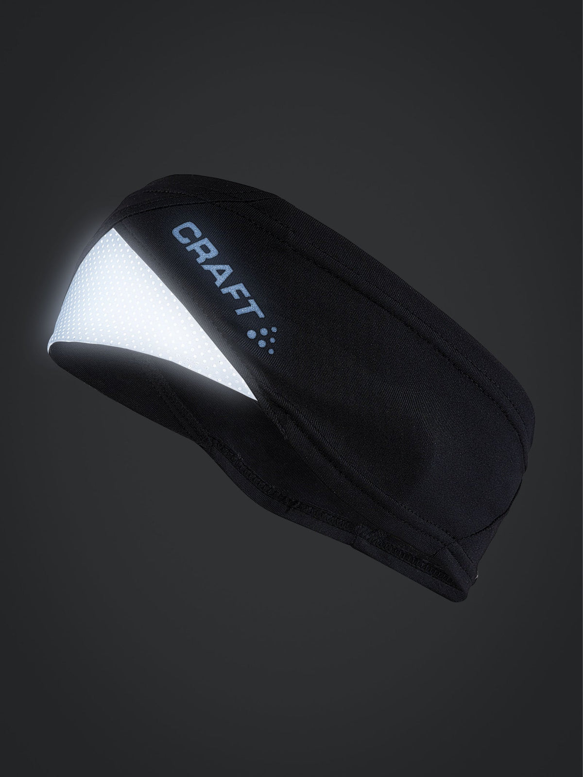 Craft ADV Lumen Fleece Headband in Schwarz, Rückansicht