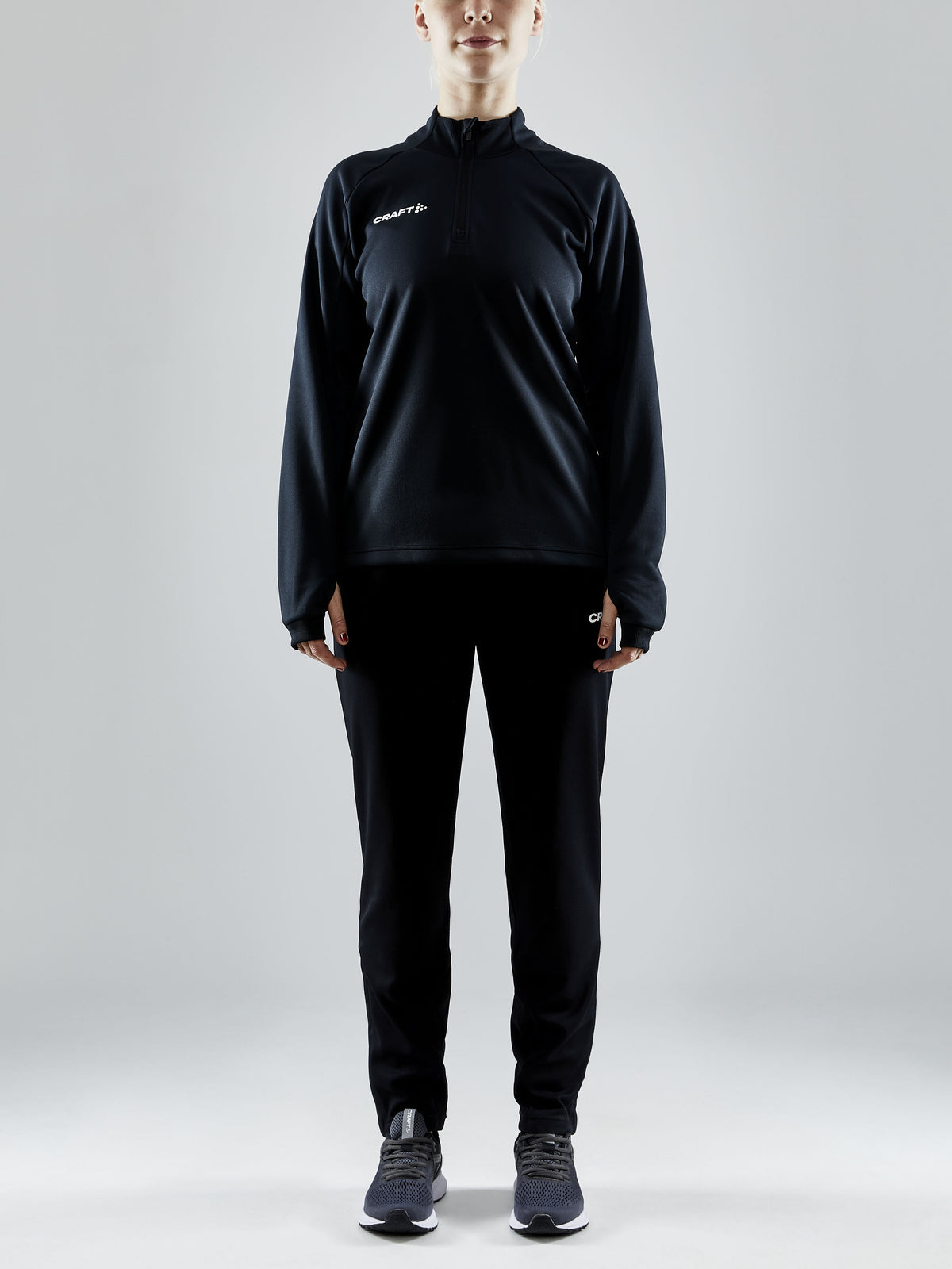 Craft Evolve Halfzip Damen in Schwarz, Detailansicht