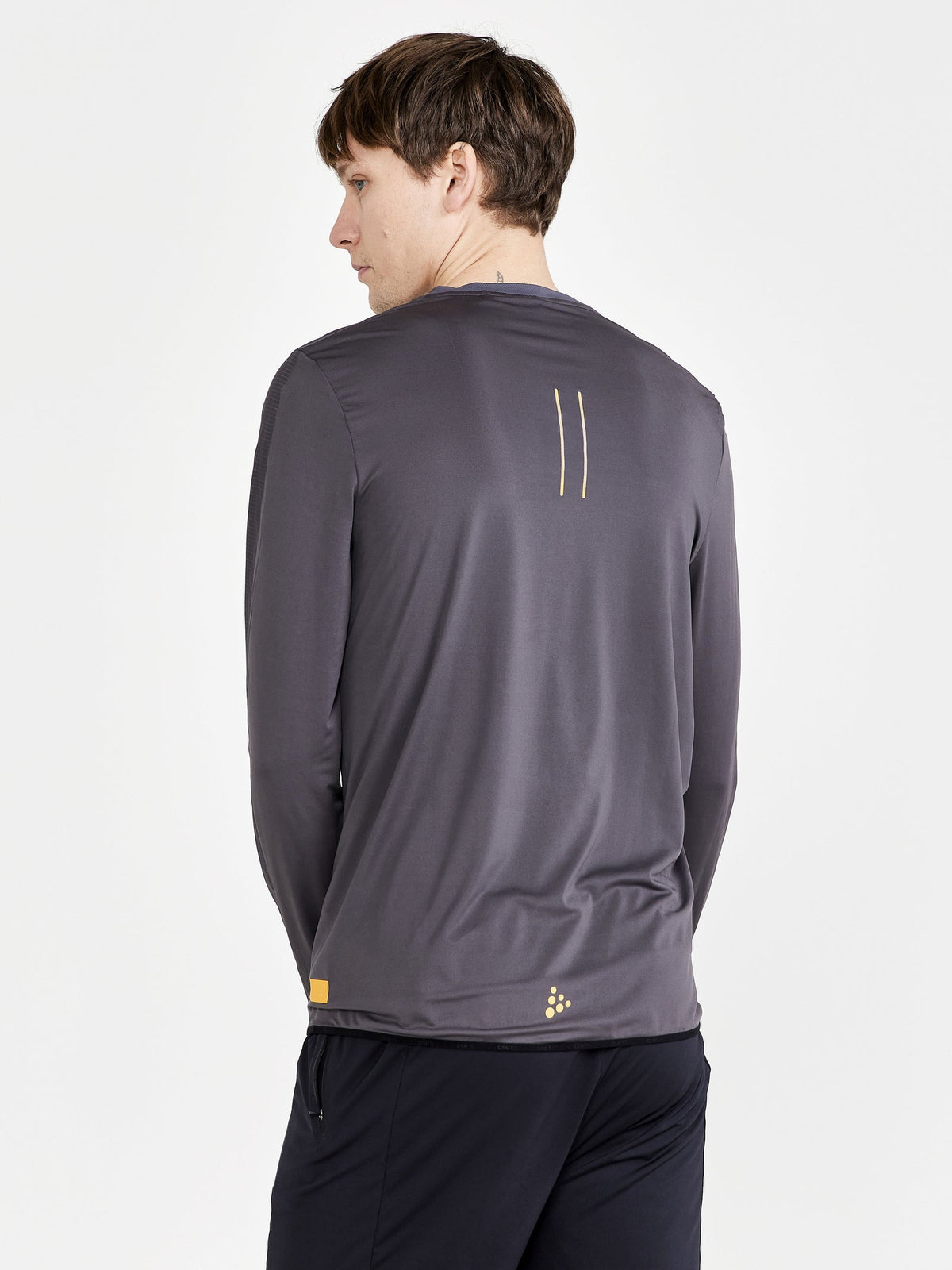 Craft PRO Hypervent LS Wind Top Herren in Grau, Detailansicht