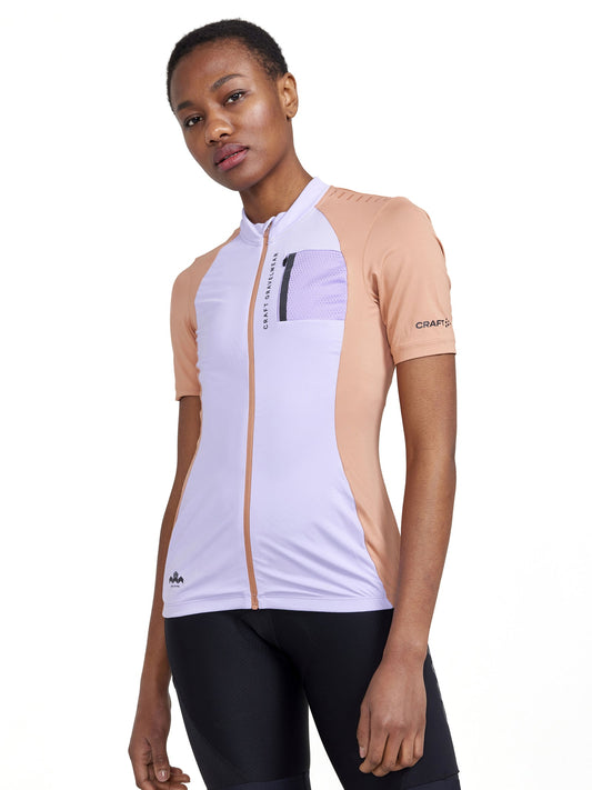 Craft ADV Gravel SS Jersey Damen in Violett, Detailansicht