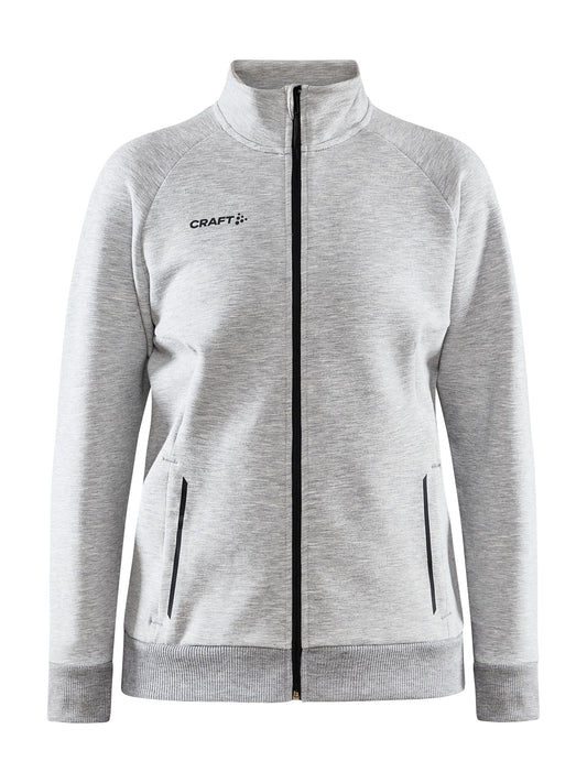 Craft CORE Soul Full Zip Jacket Damen in Grau meliert, Vorderansicht