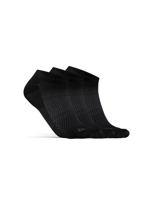 Craft CORE Dry Footies 3-Pack in Schwarz, Vorderansicht