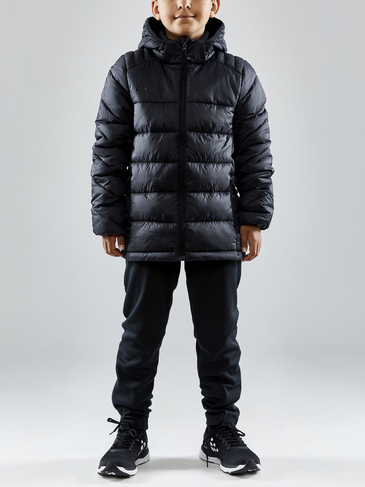 Craft CORE Explore Isolate Jacket Junior in Schwarz, Detailansicht
