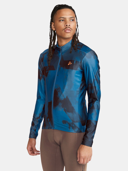 Craft CORE Bike Essence LS Jersey Herren in Blau, Detailansicht