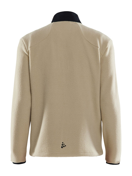 Craft ADV Explore Pile Fleece Jacket Herren in Beige, Rückansicht