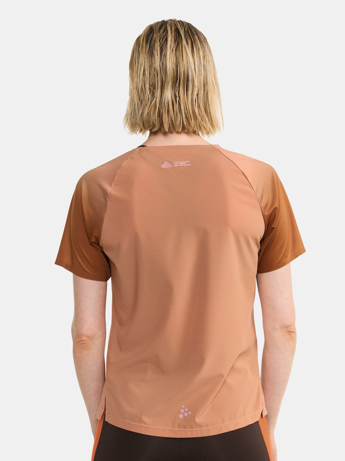 Craft PRO Trail SS Tee Damen in Beige, Detailansicht