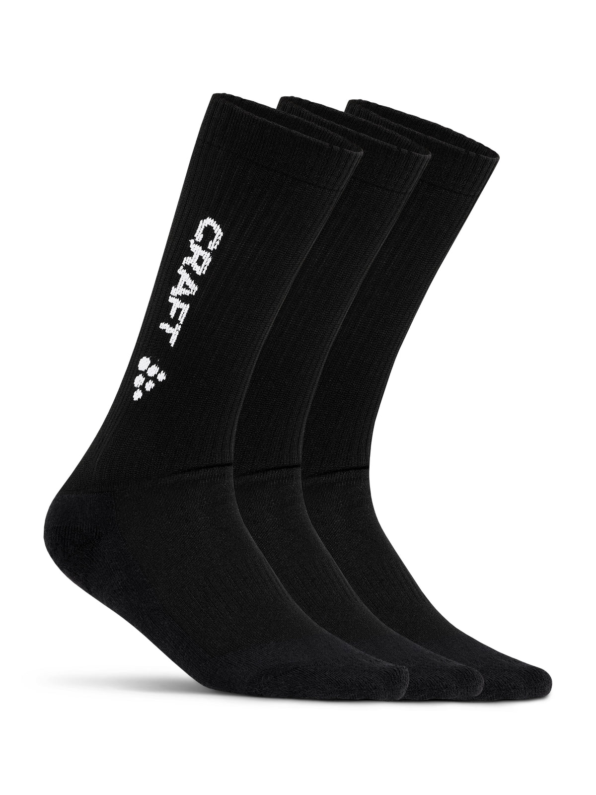Craft Progress Indoor 3-Pack Sock in Schwarz, Vorderansicht