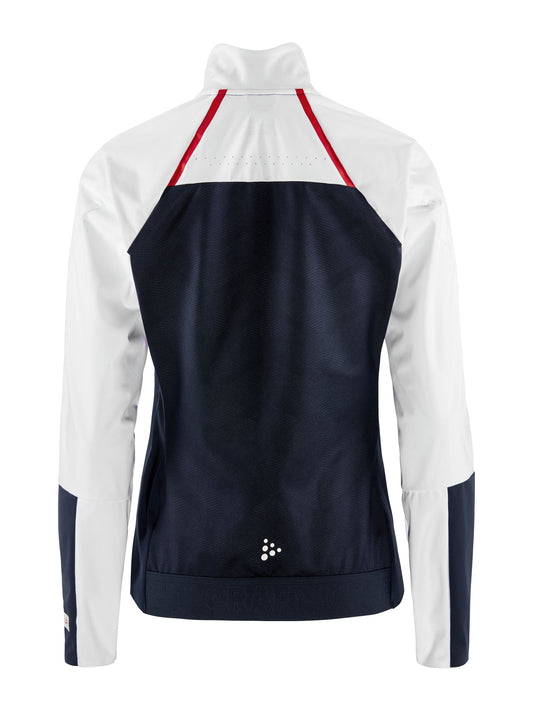 Craft NOR PRO Nordic Race Jacket Damen in Dunkelblau/Weiss, Rückansicht