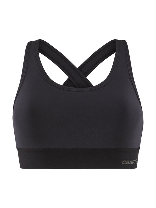 Craft Training Bra Padded Damen in Schwarz, Vorderansicht