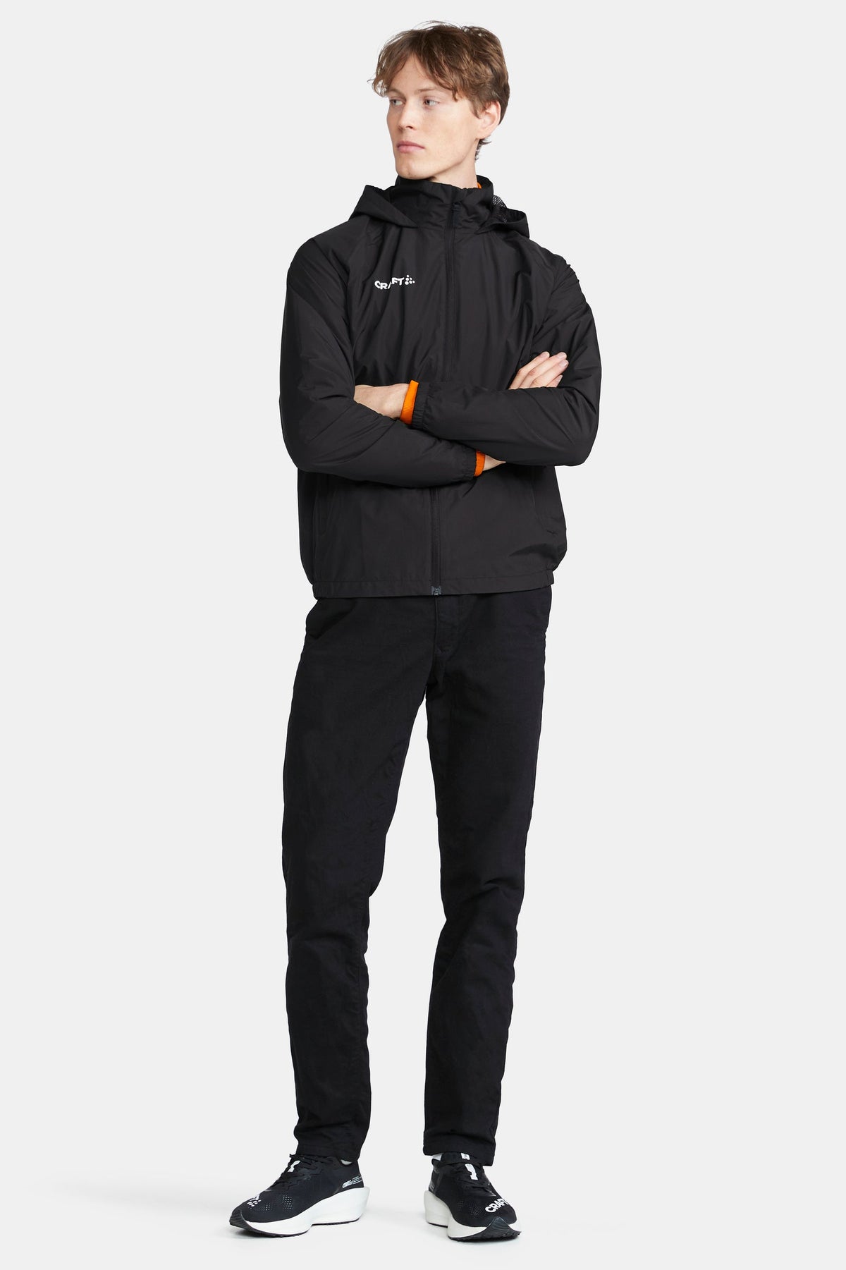Craft Evolve Rain Jacket Herren in Schwarz, Detailansicht