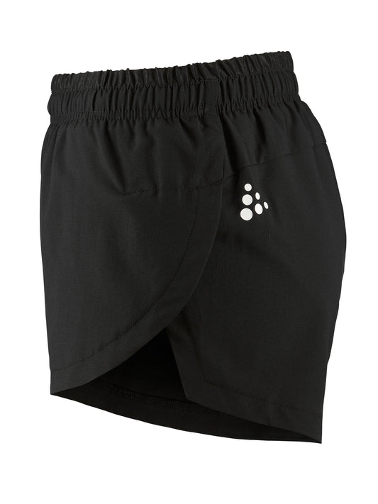 Craft Rush 2.0 Marathon Shorts Damen in Schwarz, Seitenansicht links