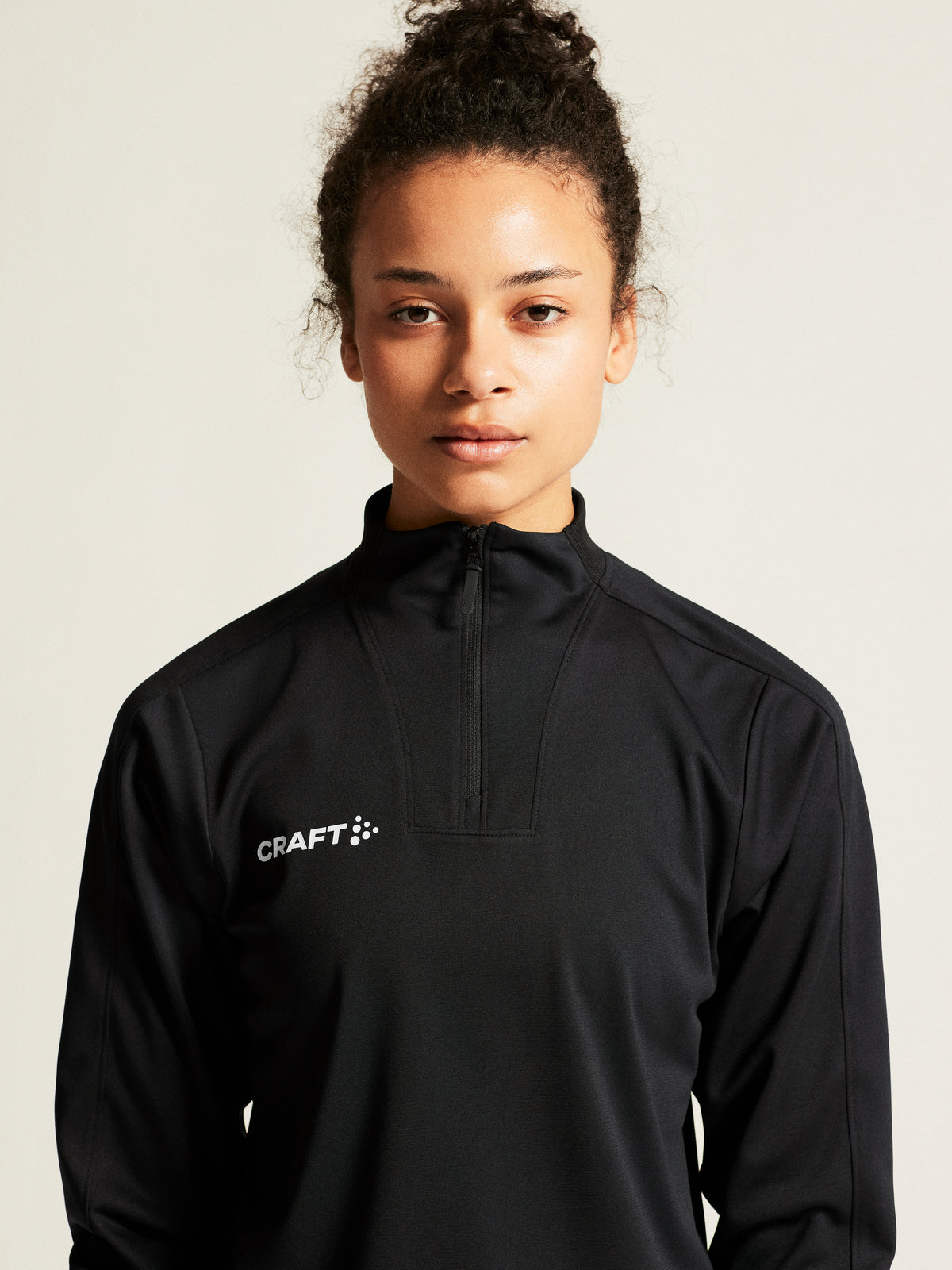 Craft Evolve 2.0 Half Zip Damen in Schwarz, Detailansicht