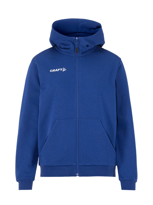 Craft Community 2.0 Logo FZ Hoodie Damen in Kobaltblau, Vorderansicht