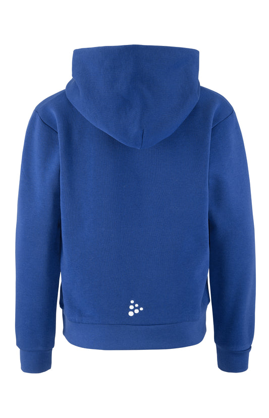 Craft Community 2.0 Logo Hoodie Junior in Kobaltblau, Rückansicht