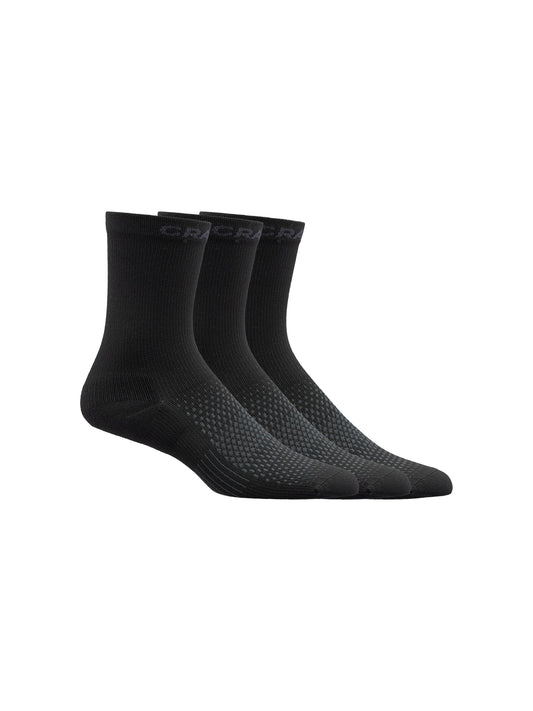 Craft Active High Sock 3-Pack in Schwarz, Vorderansicht