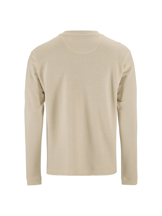Craft Wool Waffle RN Herren in Sand, Rückansicht