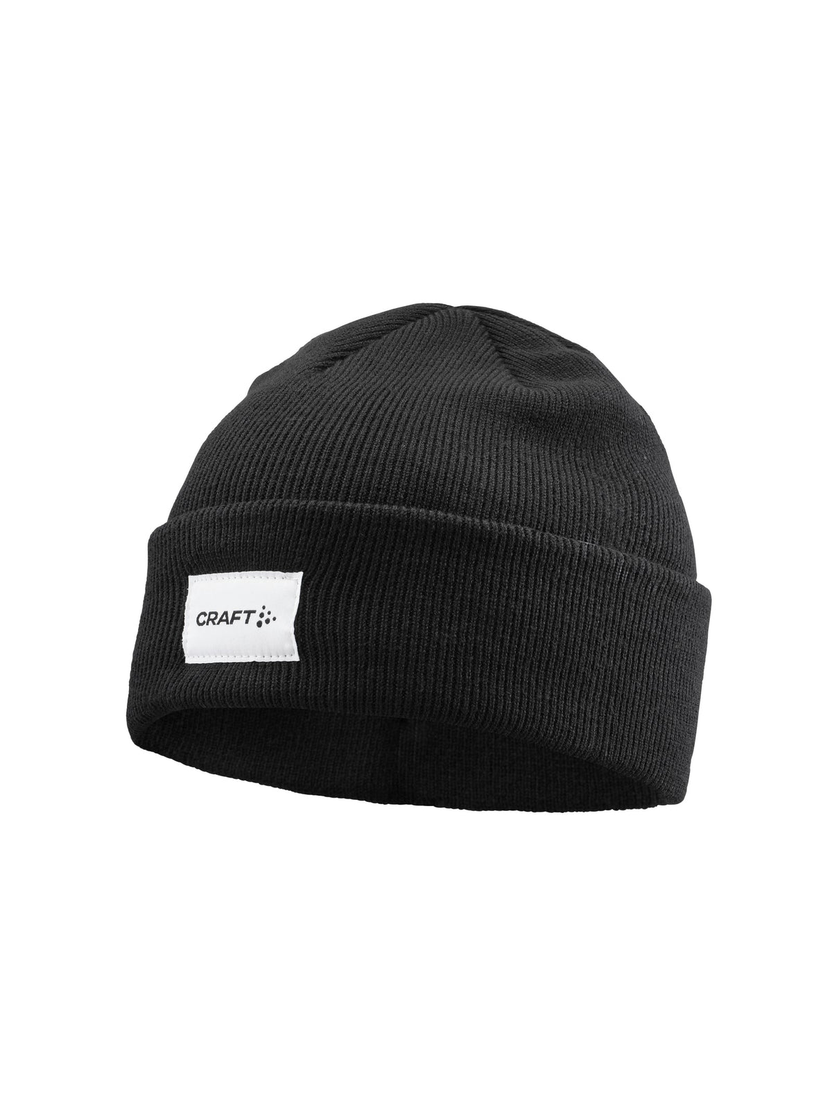 Craft Urban Beanie in Schwarz/Weiss, Vorderansicht