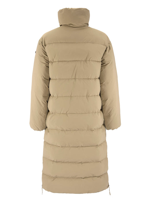 Craft Urban Long Padded Coat Damen in Beige, Rückansicht