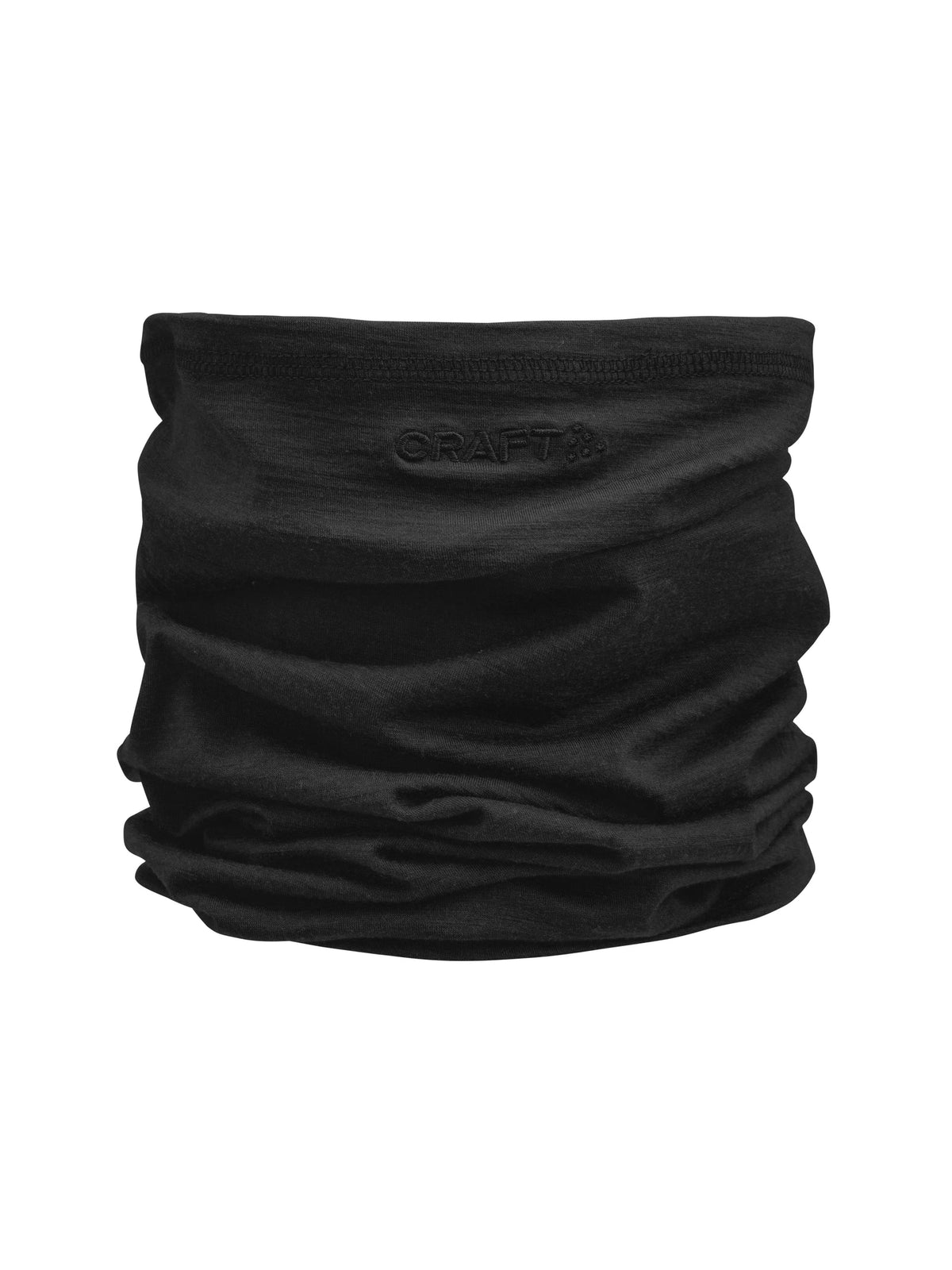Craft Essence Wool Necktube in Schwarz, Vorderansicht