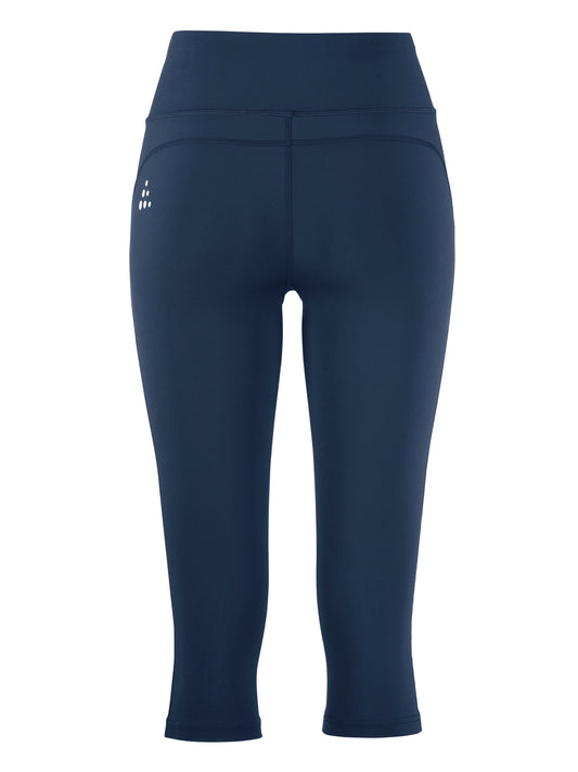 Craft Rush 2.0 Capri Damen in Navy, Rückansicht
