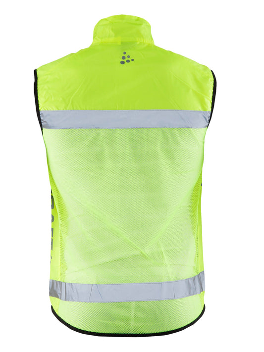 Craft ADV Visibility Vest in Neongelb, Rückansicht