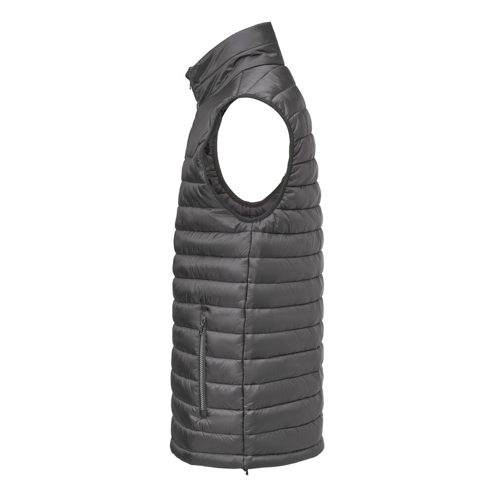 James Harvest Meadows Vest in Stahlgrau, Seitenansicht