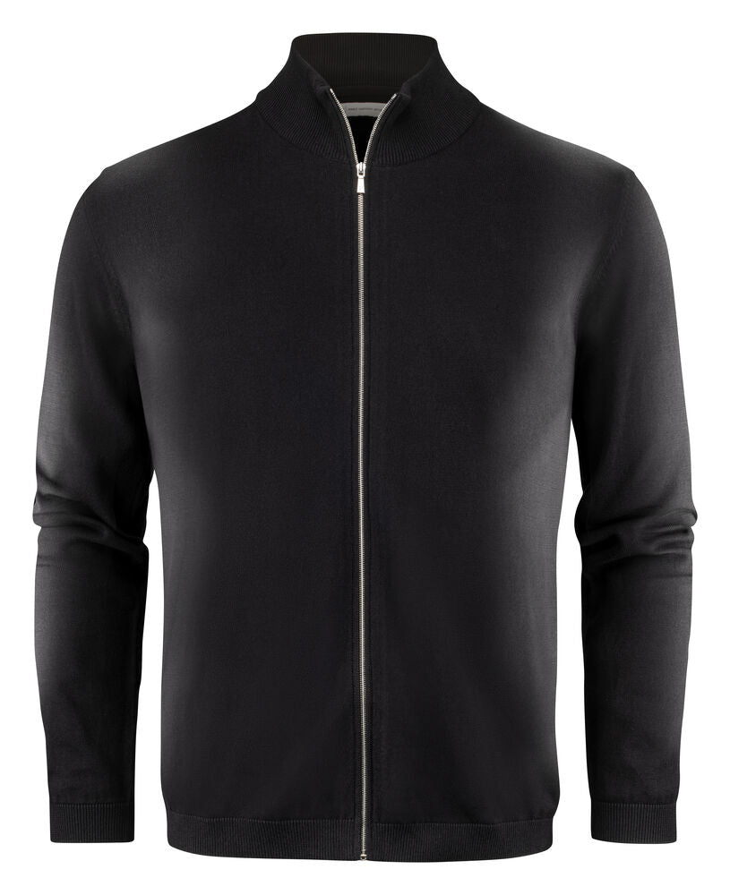 James Harvest Ashland Cardigan Herren Schwarz, Vorderansicht