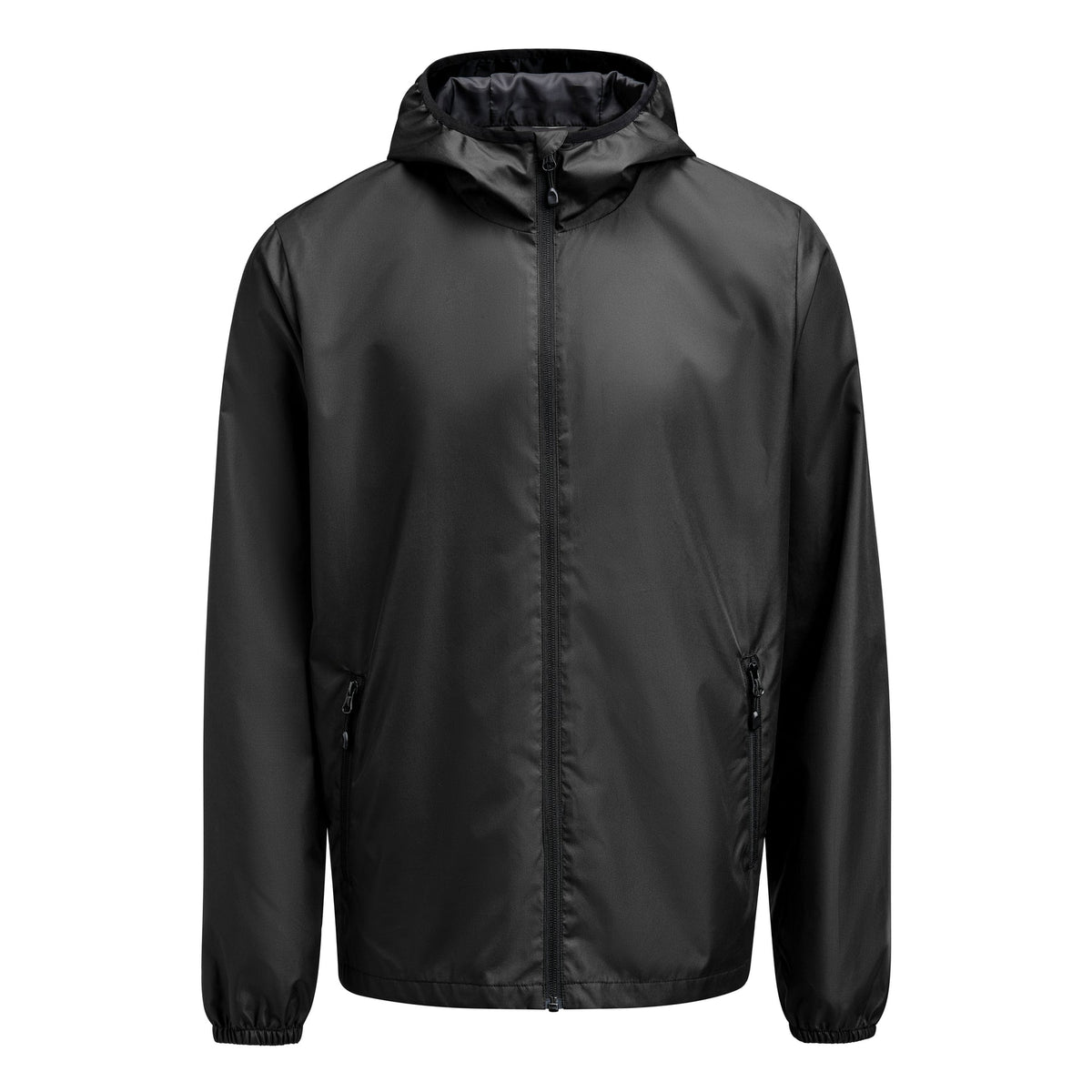 Printer Grab Windbreaker Men in Schwarz, Vorderansicht