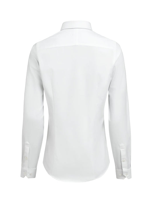 J.Harvest & Frost YB150 Twill Stretch Shirt Woman Contemporary Weiss, Rückansicht