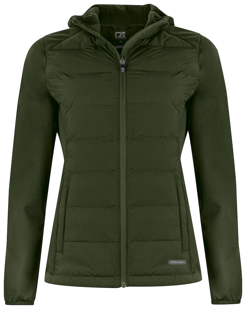 Cutter & Buck Oak Harbor Jacke Damen Dunkel Grün, Vorderansicht
