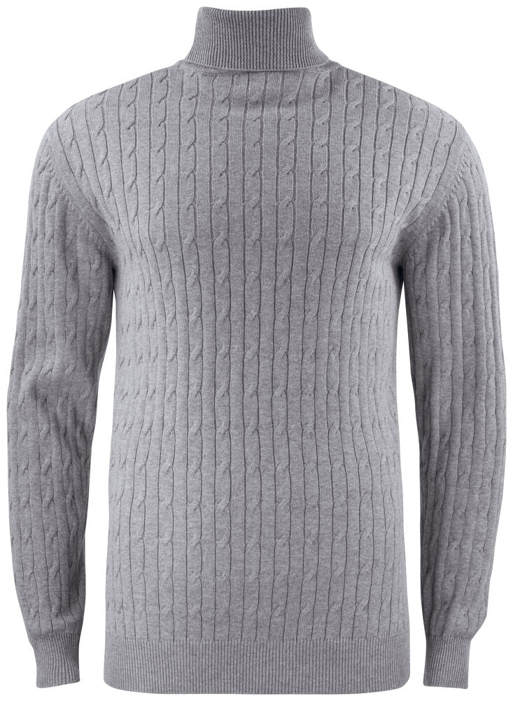 Cutter & Buck Blakely Rollkragenpullover Herren Graumeliert, Vorderansicht