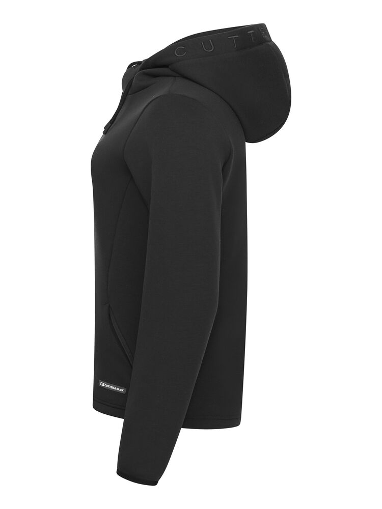 Cutter & Buck Pemberton Hood Damen Schwarz, Seitenansicht links