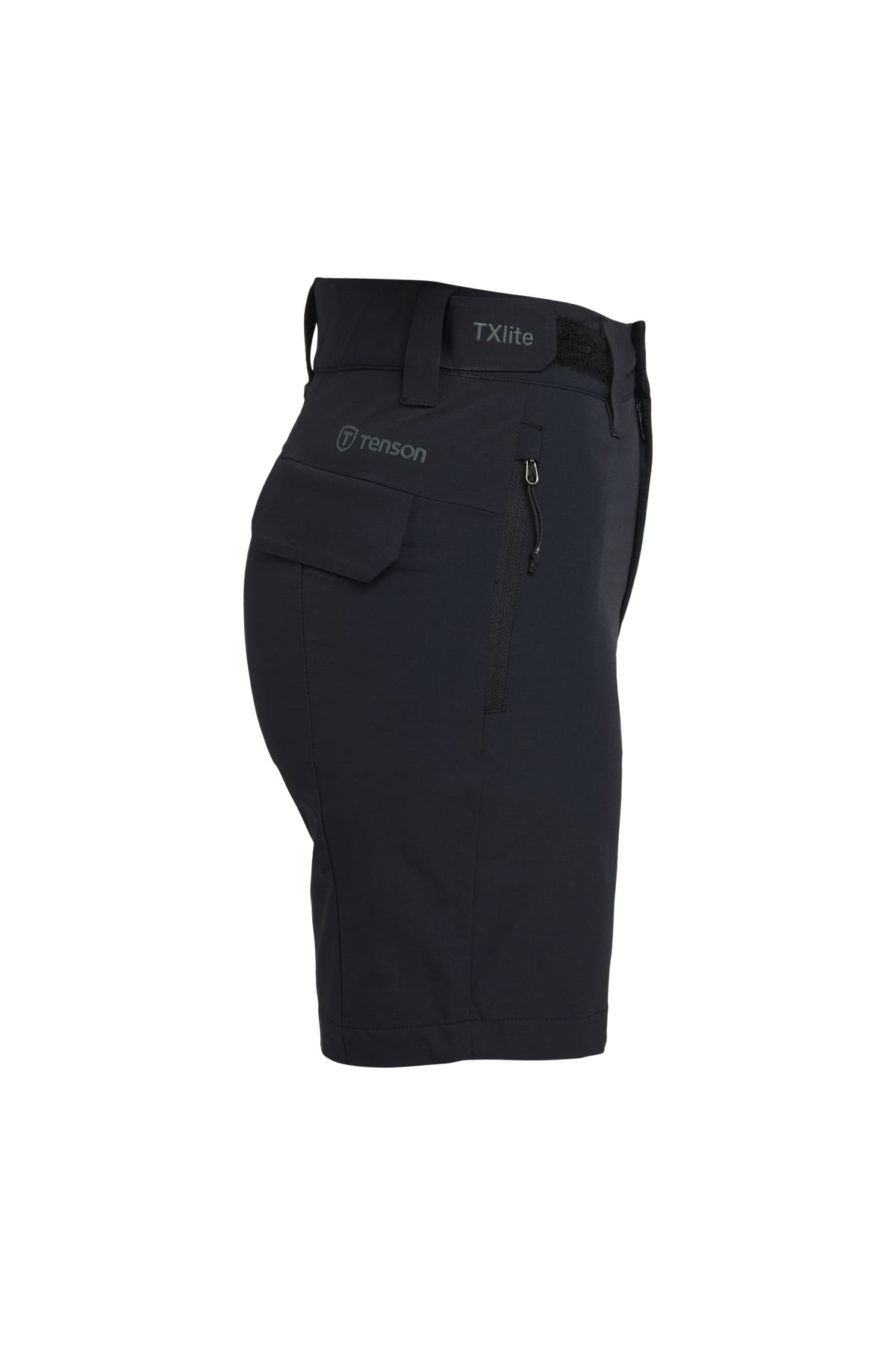 Tenson TXlite Adventure Shorts Women Schwarz, Seitenansicht rechts