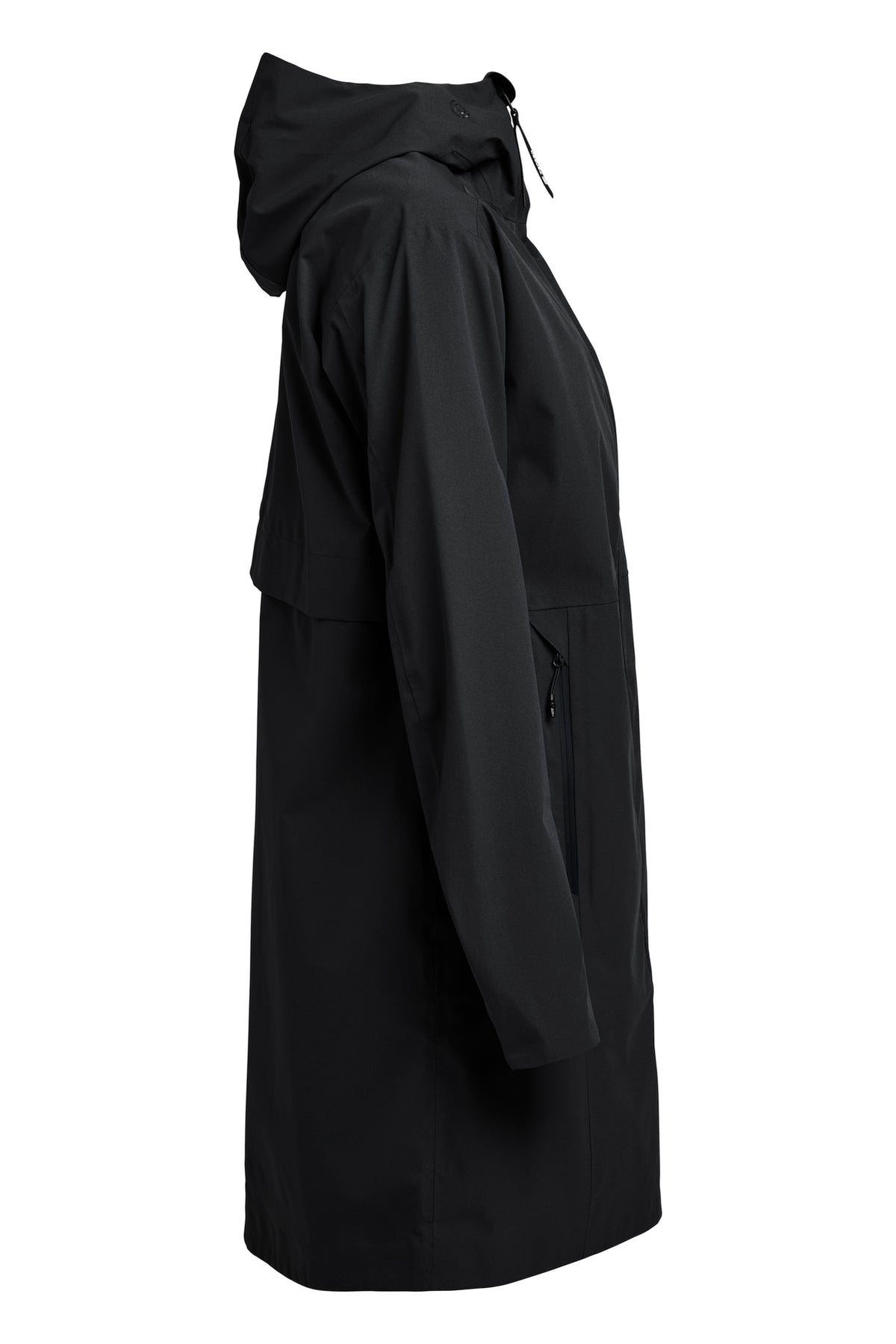 Tenson Misty Shell Parka Women Schwarz, Seitenansicht rechts