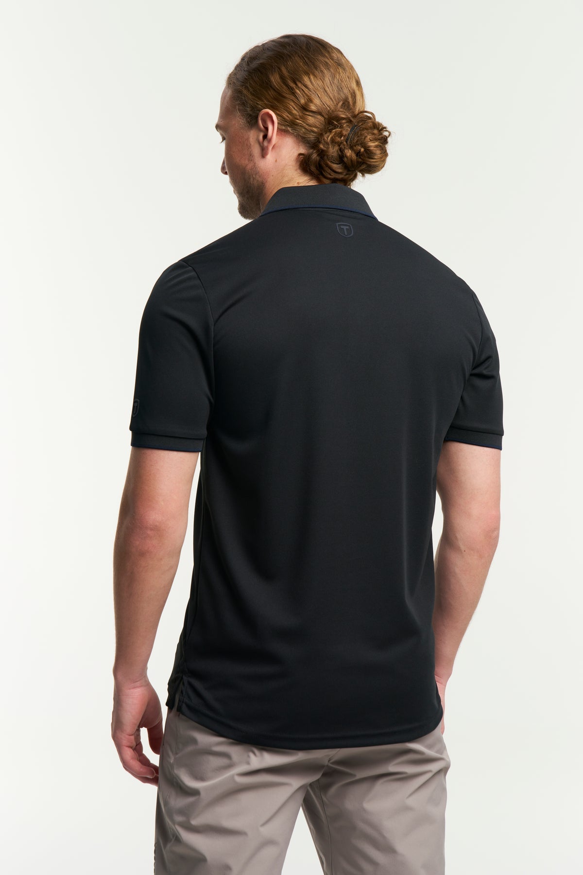 Tenson TXlite Quick Dry Polo Men Schwarz, Rückansicht