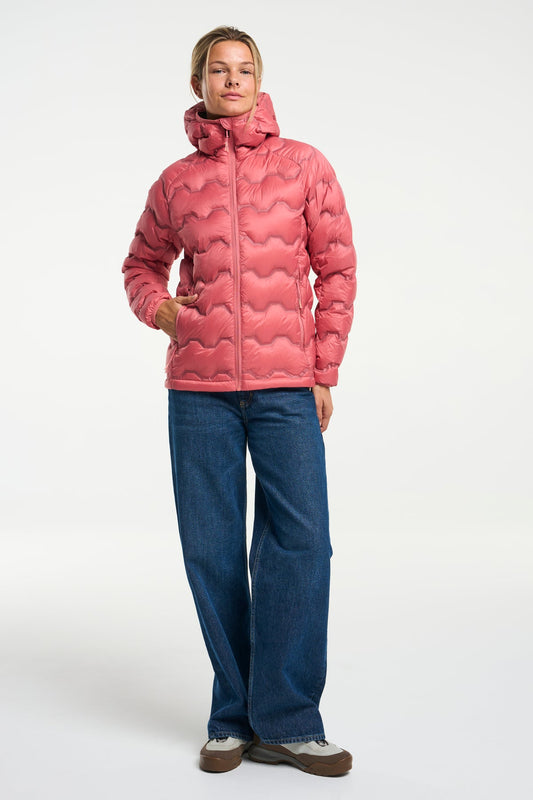 Tenson Miyabi Hood Down Jacket Women Rosa, Produktansicht