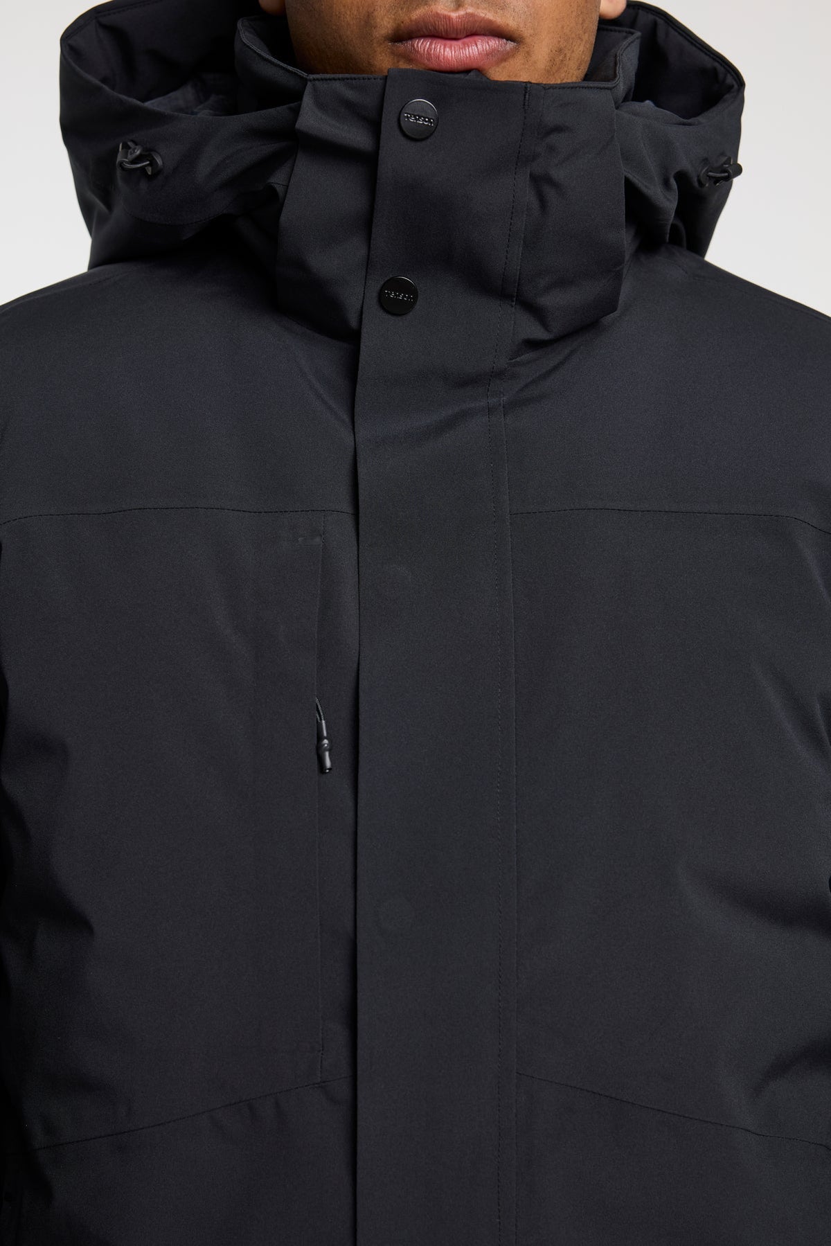 Tenson Barriér Jacket Men Schwarz, Detailansicht