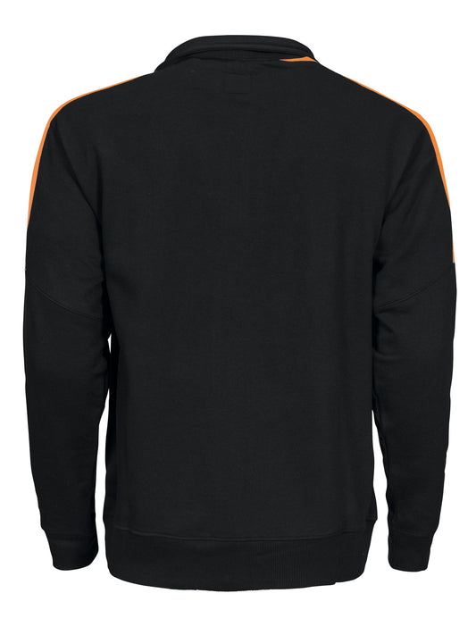ProJob 2123 Sweatshirt Schwarz/Orange, Rückansicht