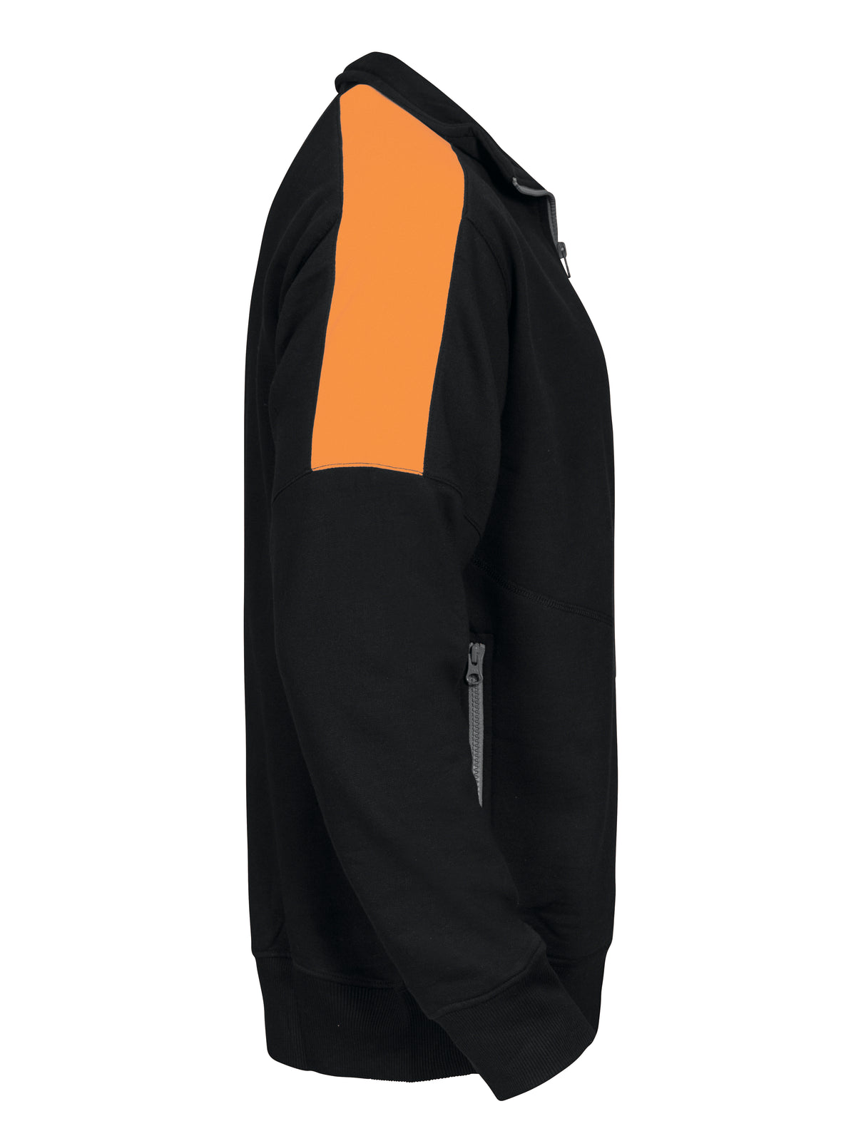 ProJob 2123 Sweatshirt Schwarz/Orange, Seitenansicht rechts
