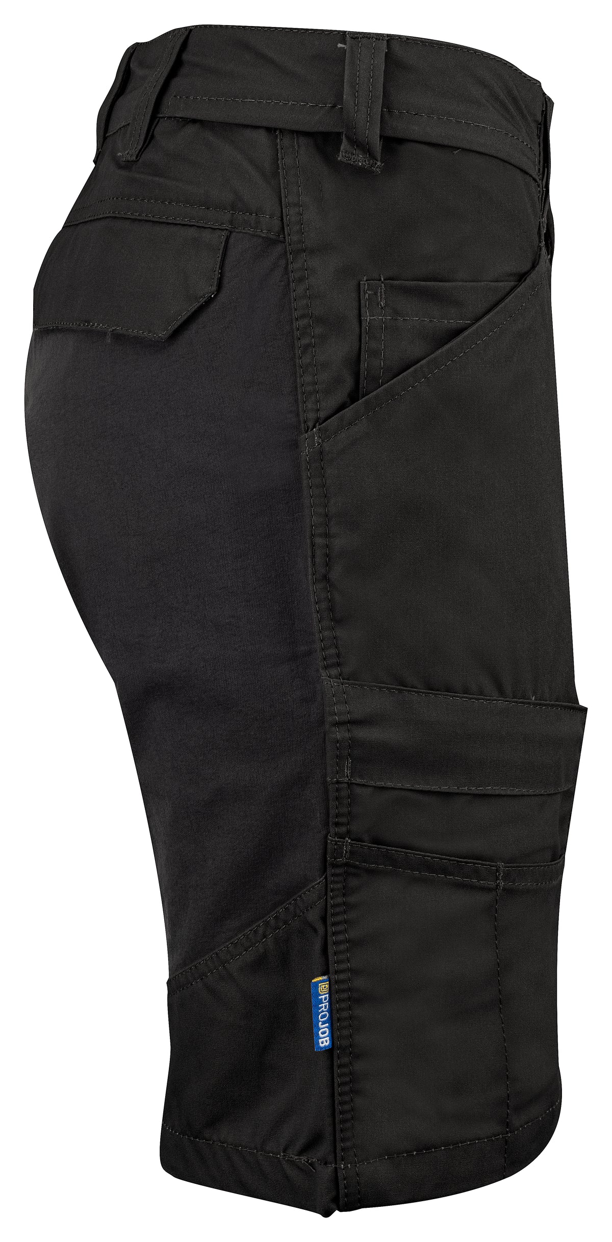 ProJob 2555 Stretch Damen Shorts Schwarz, Seitenansicht rechts